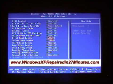 Windows Xp Bios Screen